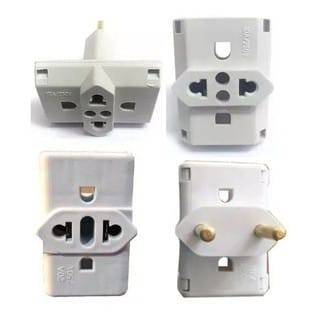 Kit 2 Adaptadores Tomada D Multiuso Plug Elétrico 10a / 20a bejamin 03'