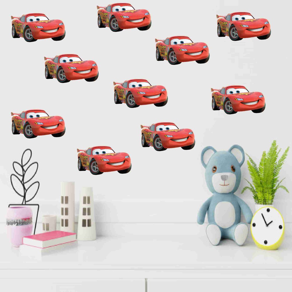 20 Adesivo Carros McQueen Infantil Parede Decoração de Quarto de Menino Menino Teen Baby Filme