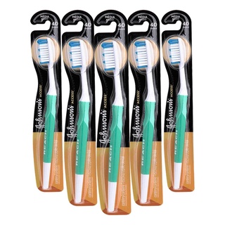 Kit 5 Escova Dental Média Johnson