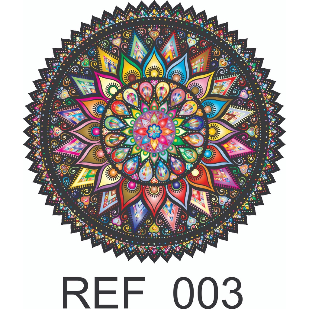 Mandala Placa Decorativa Escolhas Os Modelos Que Desejar em Oferta na Shopee