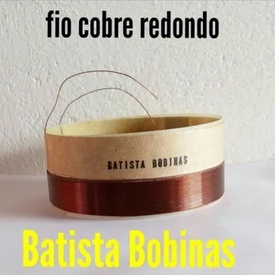 KIT C/10 bobina compatível com alto falante snake esx 810 8 ohms fibra fio cobre
