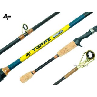 Vara de pesca Carretilha Topaz Albatroz carbono + brinde em Oferta na Shopee
