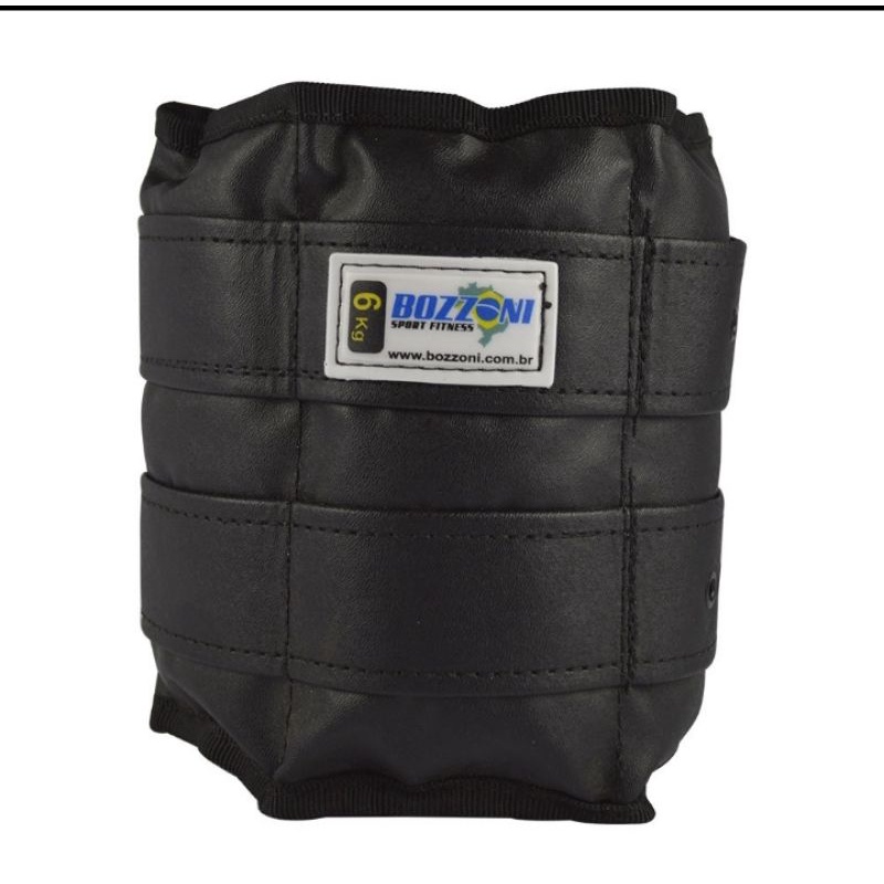 1 un Caneleira Tornozeleira Peso 6kg Profissional Fivela Bozzoni Sport ...