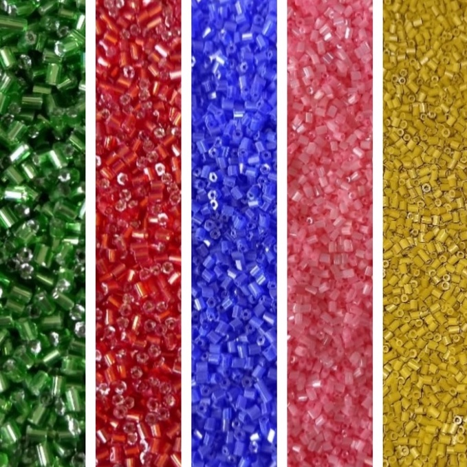 Miçanga Passante Vidrilho 100g em Oferta na Shopee