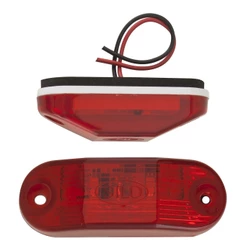 2 Lanterna Traseira Teto 2LED VM 12volts Ônibus Busscar Induscar Mascarello Caminhão Van Trailer