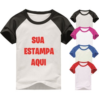 Camiseta Sua Estampa Logomarca Arte Personalizada para empresa ou festas