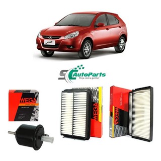 Kit Troca Filtros Jac J3 1.4 2011 2012 2013 2014 2015 ...