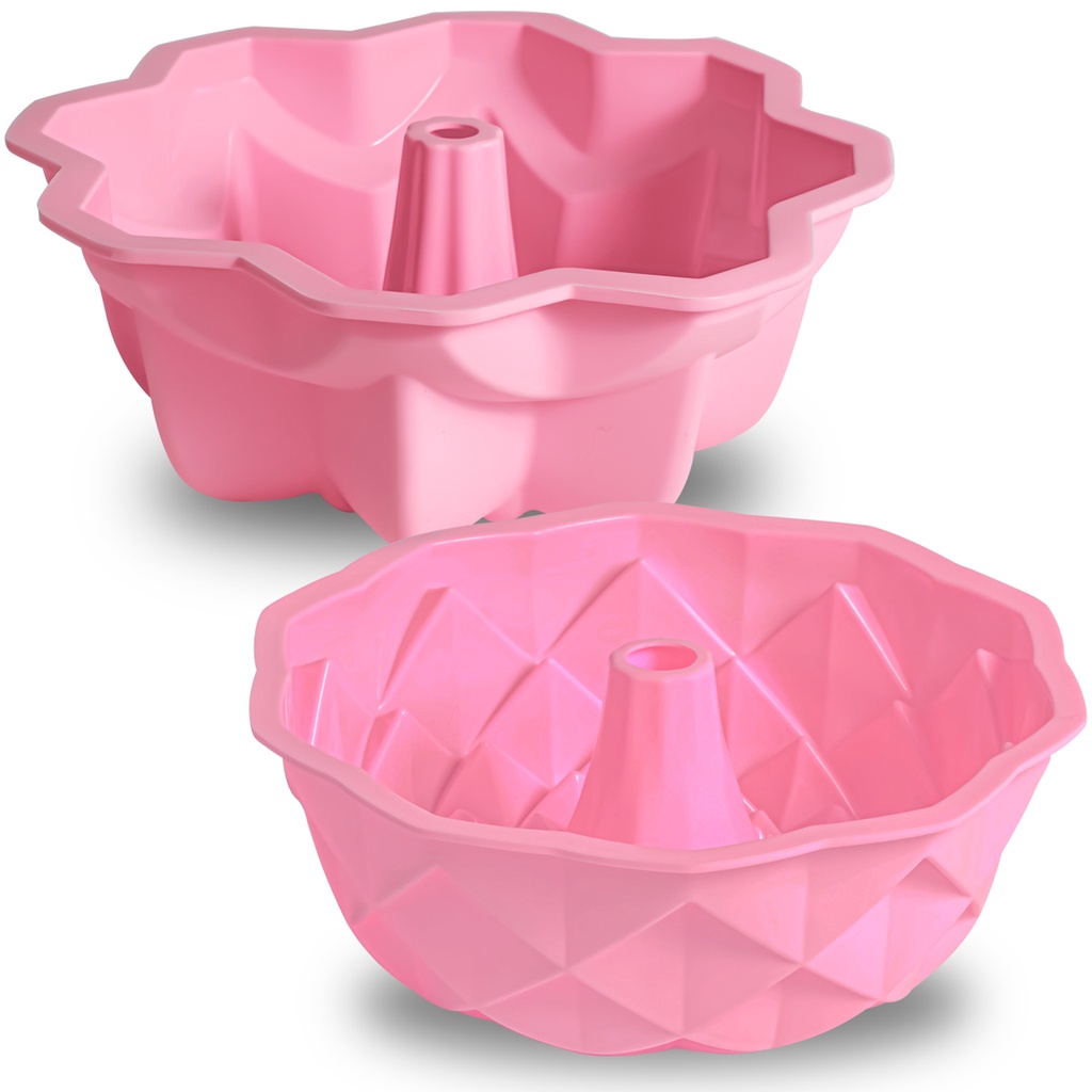 Conjunto Jogo De Formas Em Silicone Antiaderente Personalizadas Flor Entrelaçada Bolo Pudim Torta Cookie Forno Freezer Air Fryer Utensílios De Cozinha