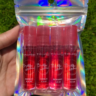 kit tiktok com 4 gloss brilho labial