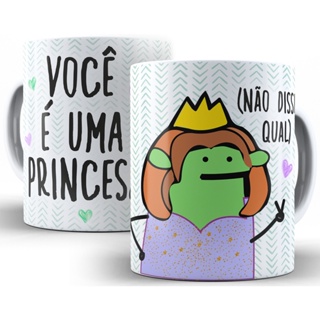 Caneca Meme Flork Princesa Namorada Amiga Irmã 325 Ml De Porcelana em Oferta na Shopee