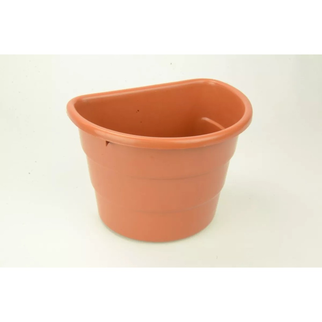 Kit 5 Vaso de Parede Cor Cerâmica Plástico Reforçado Jardim Vertical Orquídea Samambaia Flores Painel Vertical Sacada Apartamento