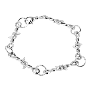 Pequenos Braceletes De Arame De Ferro Unisexo Bracelete Estilo Hip-hop Gótico Punk
