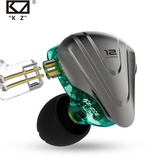 Fone De Ouvido Kz Zsx 5ba + 1dd Hibrid In-Ear 12 Drivers Unidades Hifi Bass Music Headset Dj Monitor Para Jogos De Fone De Ouvido