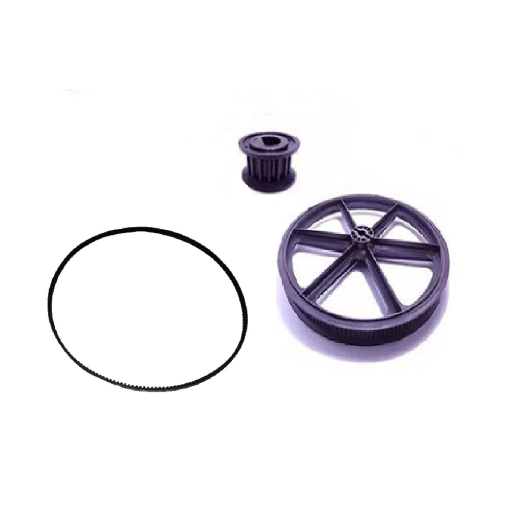 Polia grande + Polia do motor + correia da Lavadora Latina Jade Safira Rubi 9 kg / 10 kg