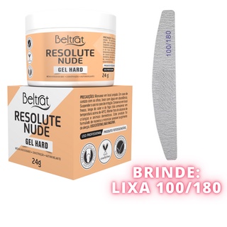 Gel de Unha Resolute Beltrat 24g Autonivelante 3 em 1 Unhas de Gel Manicure