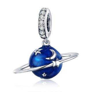 Pulseira De Prata Bamoer Secret Planet Charm 925 Acessórios SCC933
