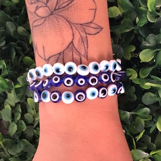Pulseira de miçanga de olho grego