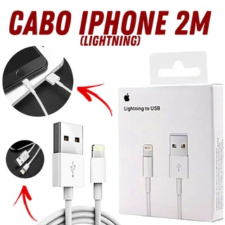 Cabo de iphone Lightning Usb de 2 metros para iPhone 5 6 7 8 9 10 x xs plus