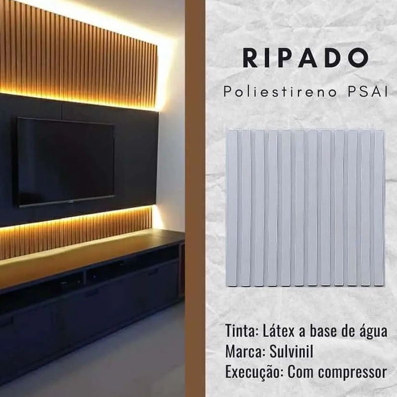 Revestimento de parede ripado branca 3d placa pvc 3d AUTOADESIVA