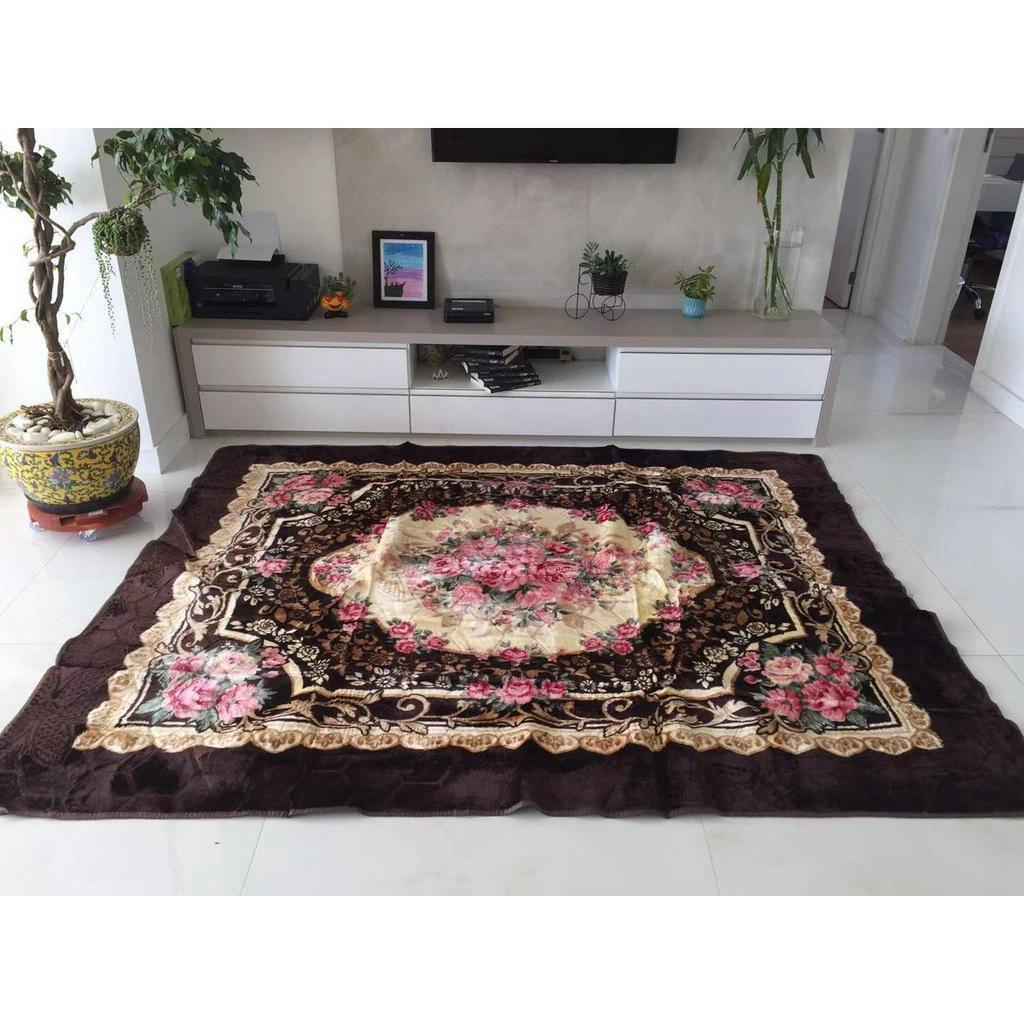 Tapete GRANDE Floral 200cm X 230cm Antiderrapante Para Quartos, Sala.BOA QUALIDADE!!! em Oferta na Shopee