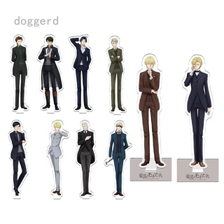 Anime Figuras Da MORIARTY THE PATRIOT Em Acrílico Com Suporte Para Modelos