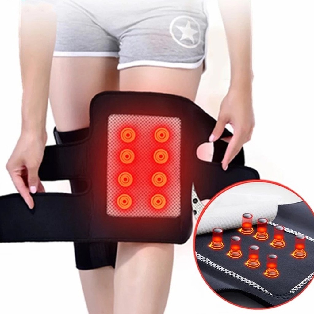 Joelheira Magnética com Turmalina e Ímãs (PAR) – Suporte para Joelho, Conforto e Estabilidade