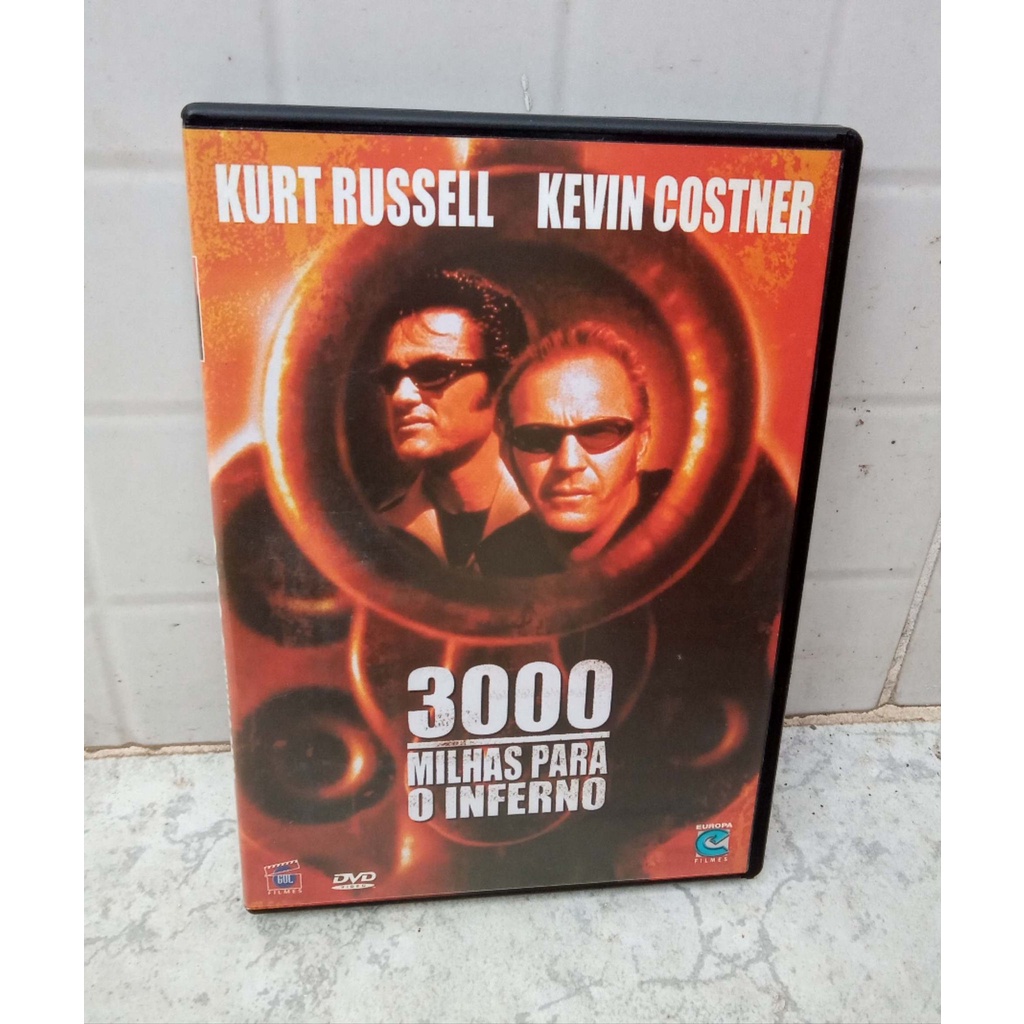DVD 3000 Milhas Para O Inferno - filme com Kevin Costner e Kurt Russell
