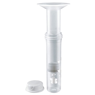 Extrator de Leite Materno Tira Leite Com Tampa Graduado 70ml Branco e Transparente Lillo