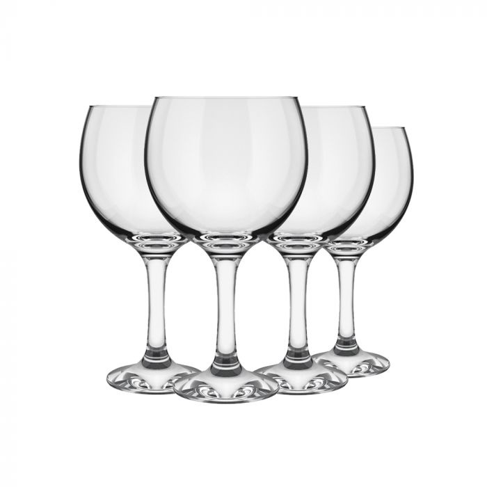 Taça de Gin Tônica 4 Peças 600ml Vidro Liso Coquetel Drinks Bebida Nadir Figueiredo