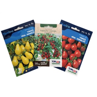 kit tomate pera amarelo e vermelho +  tomate cereja samanbaia em Oferta na Shopee