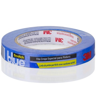Fita Crepe Scotch Blue 50 metros x 18 mm Profissional Azul para Pintor 3M em Oferta na Shopee