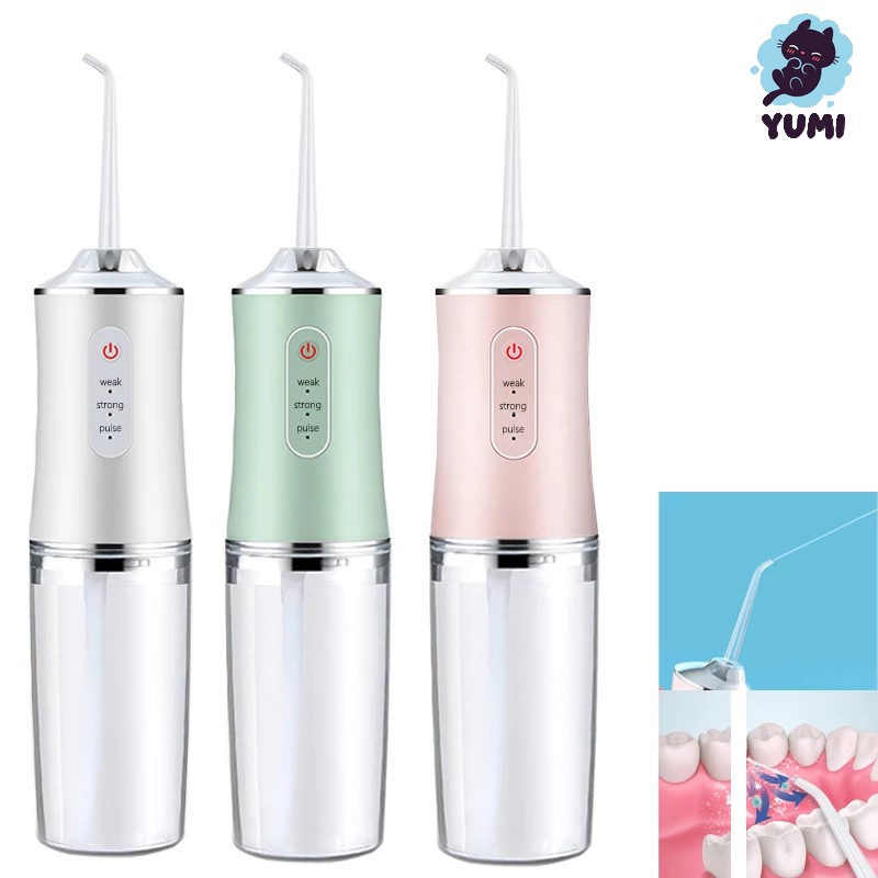 Irrigador Oral Bucal Portátil Recarregável Limpeza Dentes Yumi