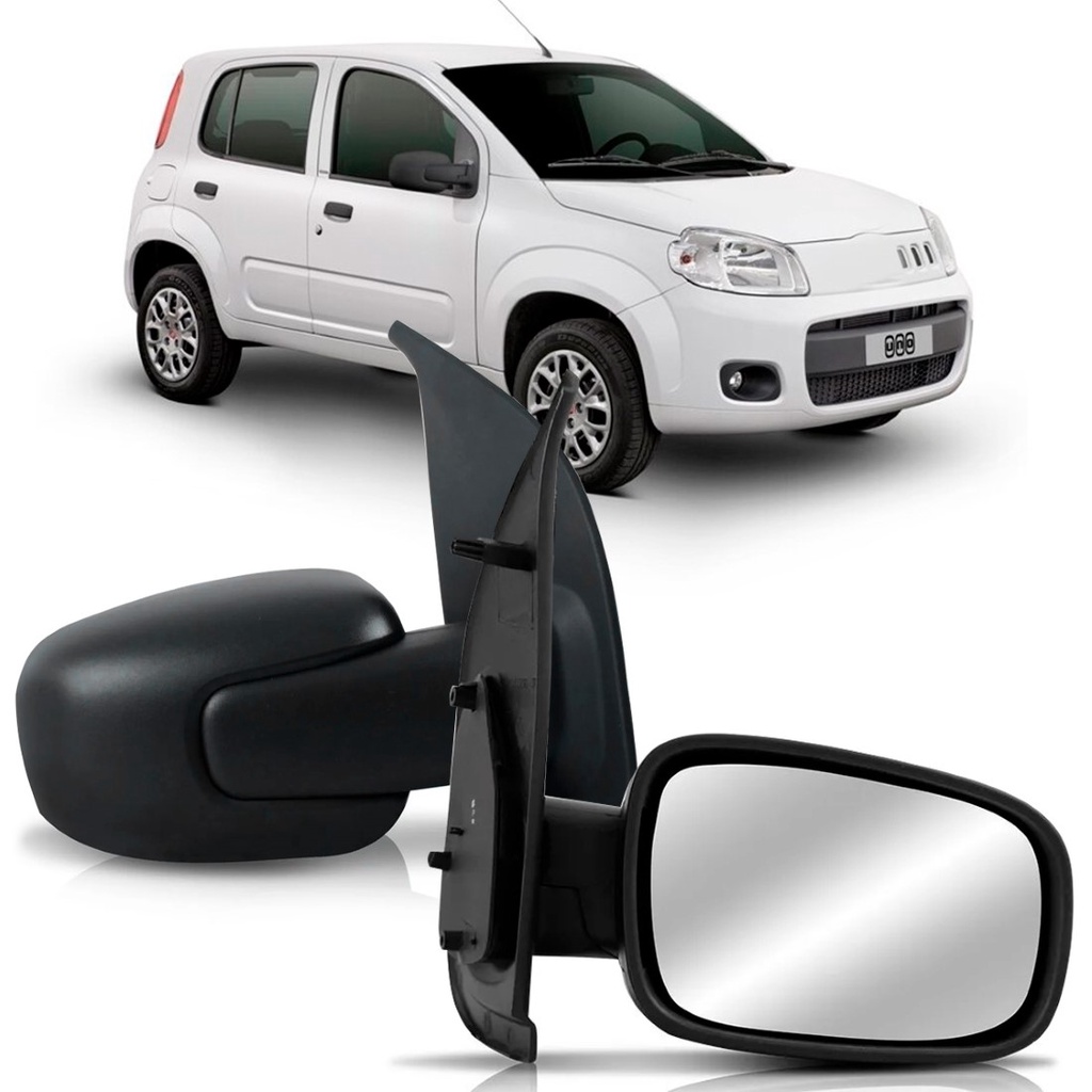 Retrovisor Uno Fixo 4PTS 2011 2012 2013 2014 em Oferta na Shopee