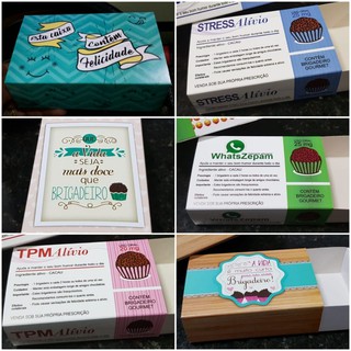 10 Caixas Para 6 Doces, Temas Divertidos