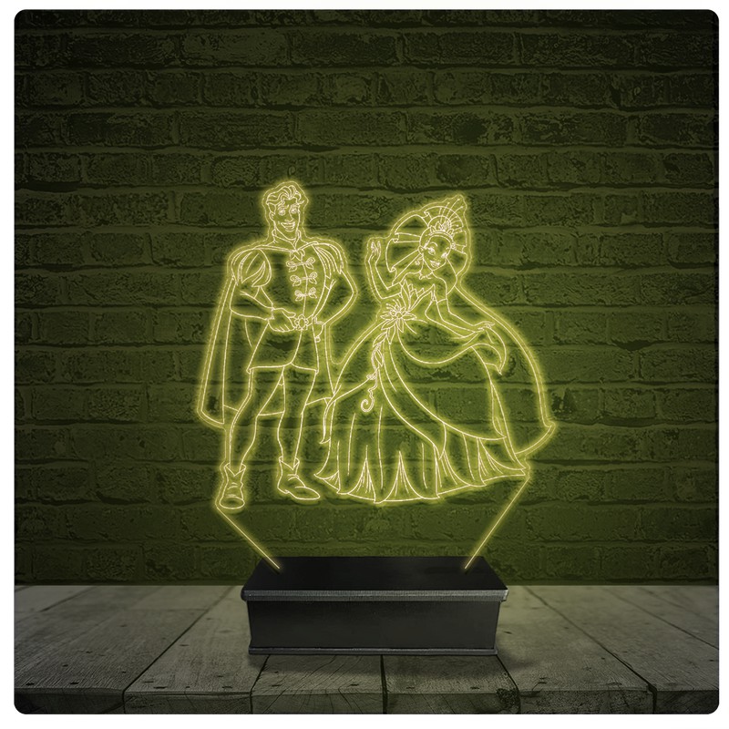 Led Luminária Acrílico Abajur - Cinderela 5