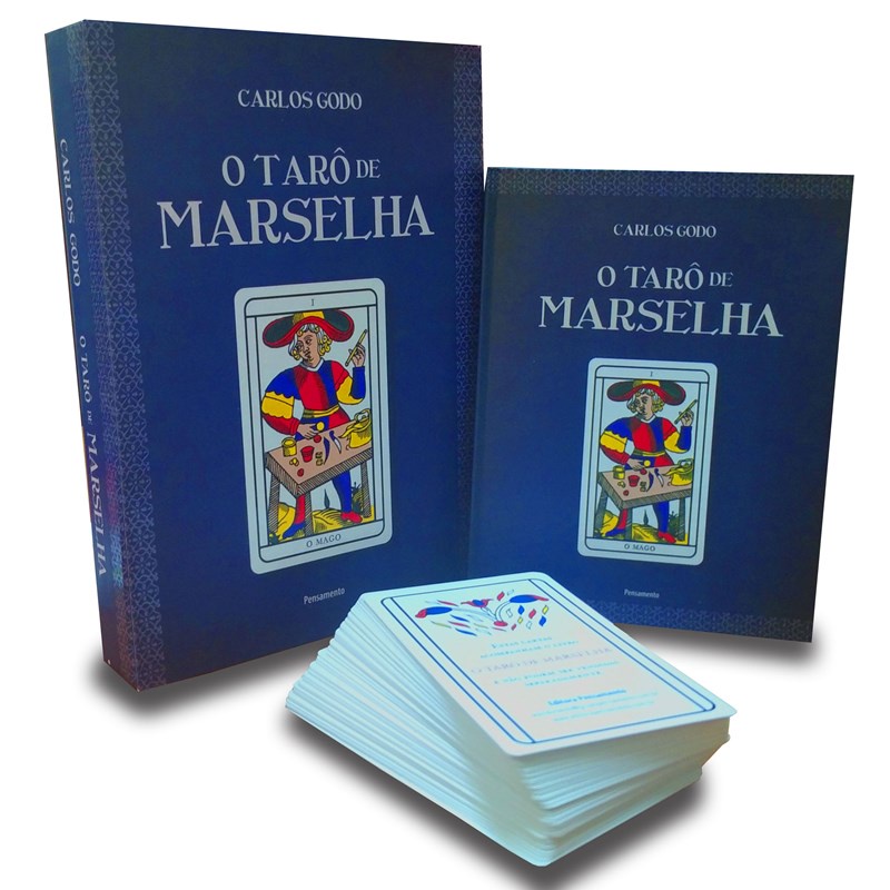 Tarô de Marselha (O) - Capa Dura - Contém 78 cartas coloridase livro de 146 páginas