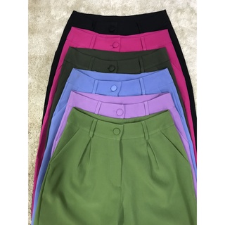 Calças B2169 feminina Alfaiataria montaria tem moda muito cores