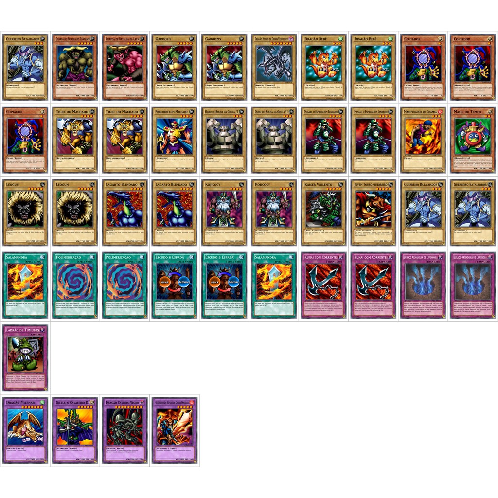 Yugioh Deck Joey Reino Dos Duelistas 45 Cards Tcg Ou Anime