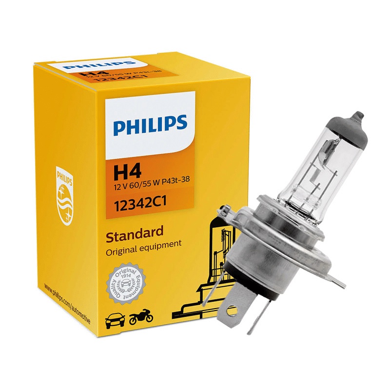 Lâmpada Farol Volkswagen Fox 2003 até 2014 Philips Standard H4 Par