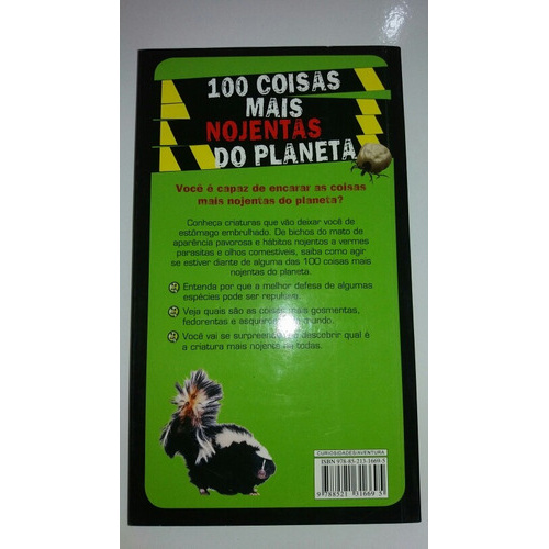 100 Coisas Mais Nojentas Do Planeta Anna Claybourne D3 Shopee Brasil