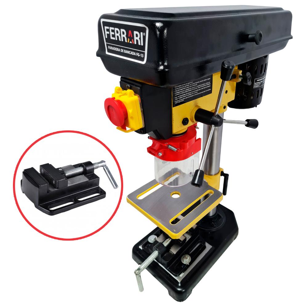 Furadeira de Bancada 1/2 POL 1/2 CV com Morsa FG13CM FERRARI - Home & Living