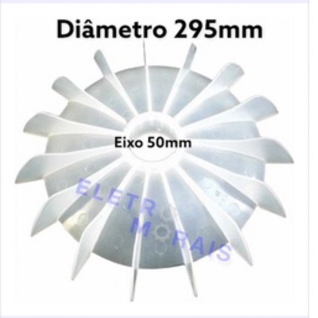 Ventoinha Weg 180 4 Polos (eixo 50mm X Diâmetro 295mm) em Oferta na Shopee