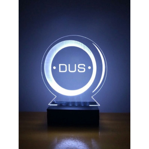 Luminaria Abajur Led seu logo personalizado Led RGB 16 cores com controle remoto