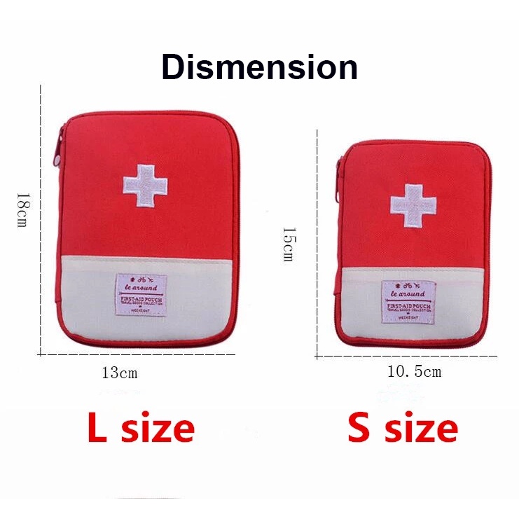 Detalhes do Kit Médica De Primeiros Socorros Portátil Viagem Acampamento Ao Ar Livre Útil Mini Medicina Saco De Armazenamento