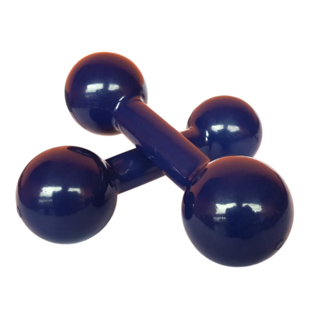 Par Halter Emborrachado 1 Kg Peso Halter Academia Treino