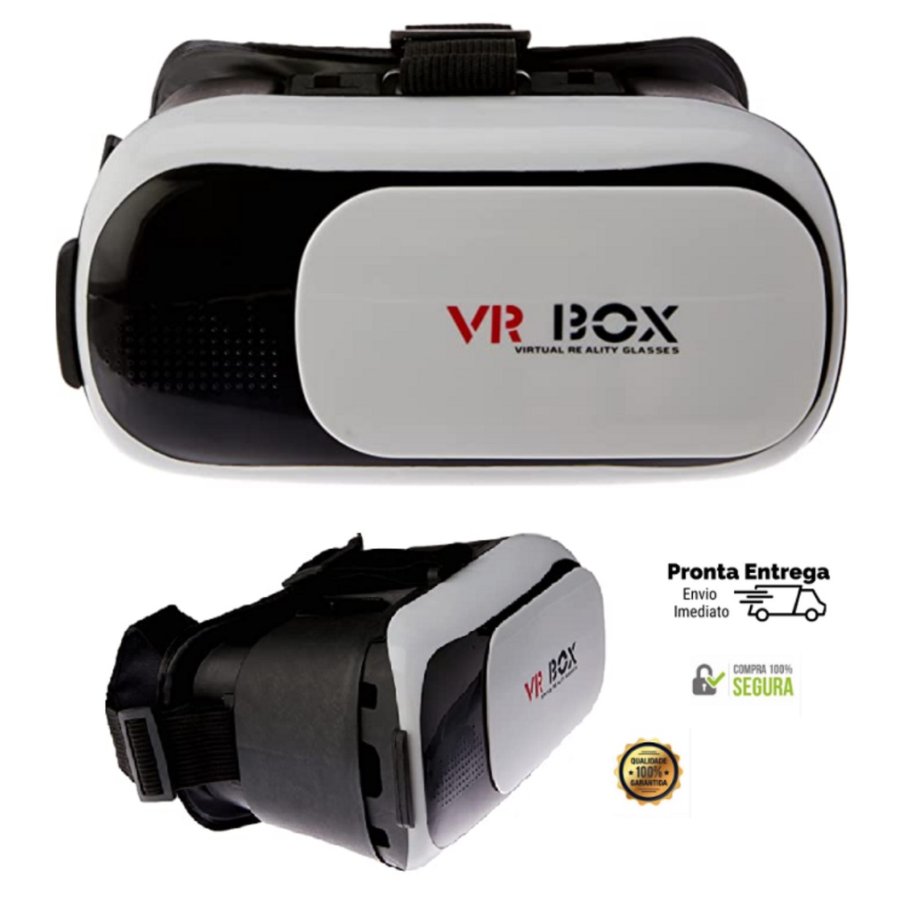 Óculos Google Cardboard Realidade Virtual VR 3D Para Smartphone e Tablet