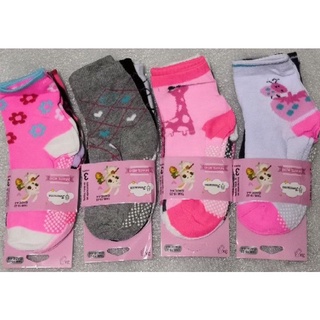 Kit 12, 18 Ou 24 Pares Meias Infantil Feminina Antiderrapante 0 a 10 Anos