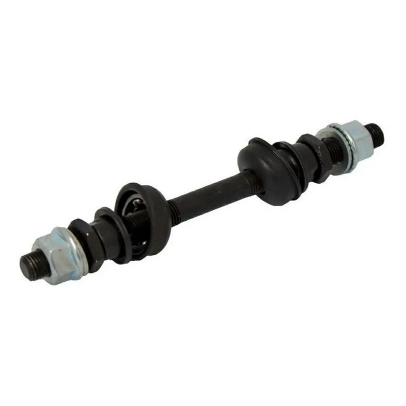 Eixo Traseiro Completo Cairu Preto Bicicleta 175mm Bike Caloi