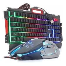 Kit Teclado  Abnt2 Led Metal Mouse Gamer Usb Pc