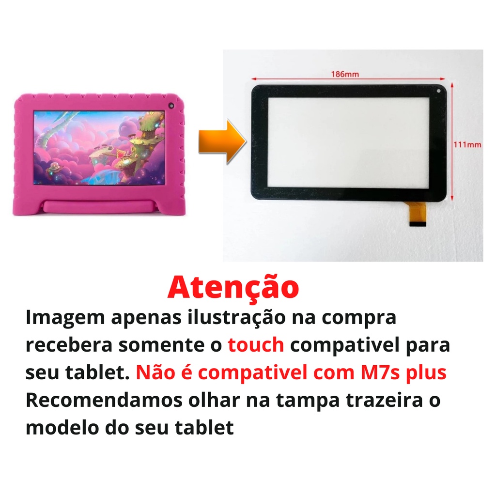 Tela Touch Do Tablet Multilaser Kid Pad Lite Nb30 16gb